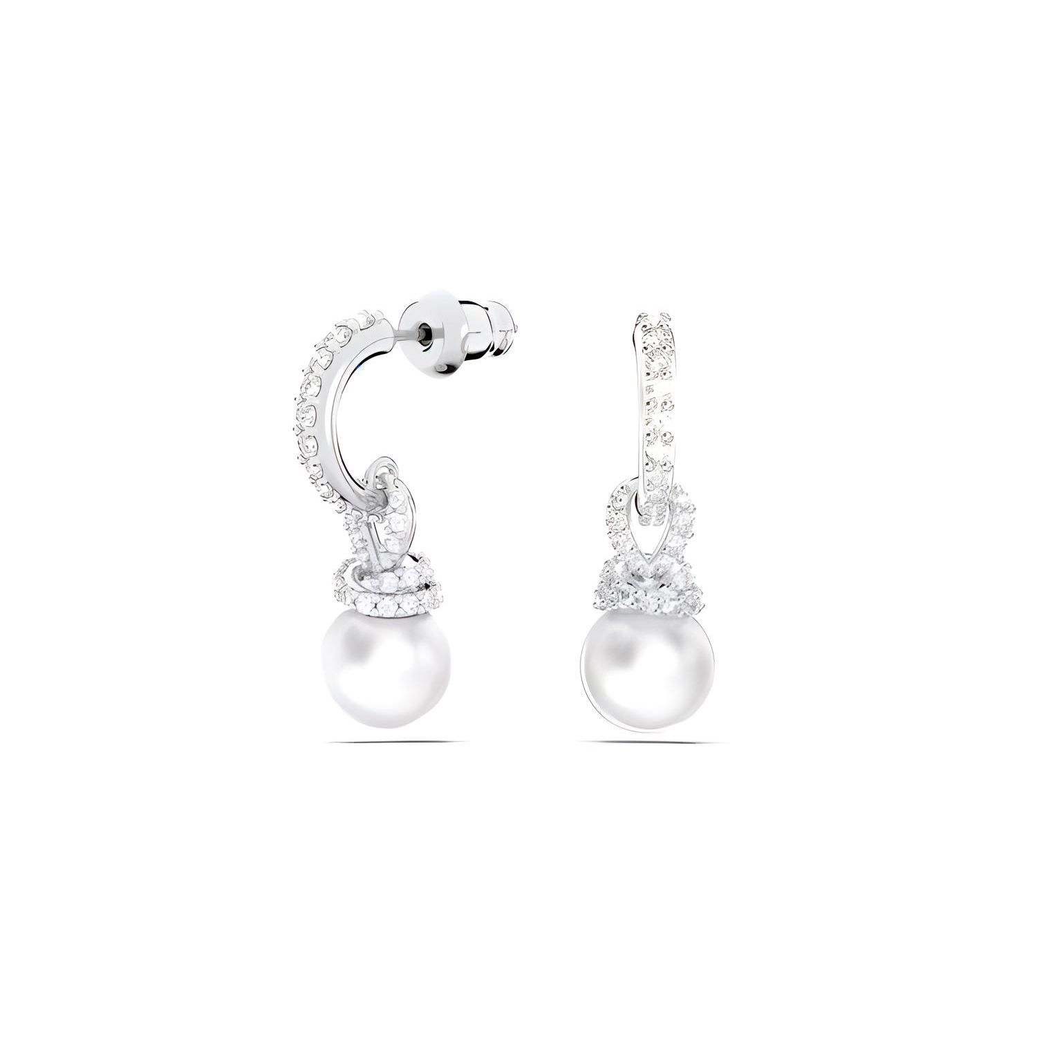Swarovski Water Drop Shaped Originally Earrings Women earrings Silver 5646730 F,Silver