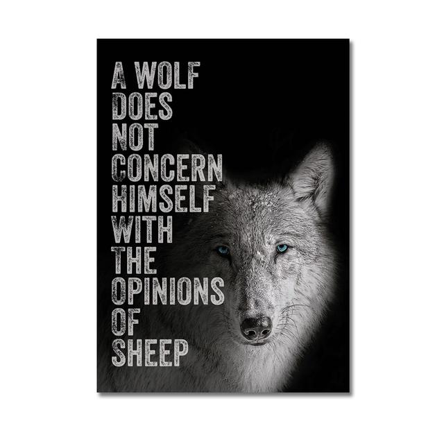 Lion Motivational Posters and Prints Inspirational Positive Quotes Animal Wall Art HD Pictures Canvas Painting Office Home Decor