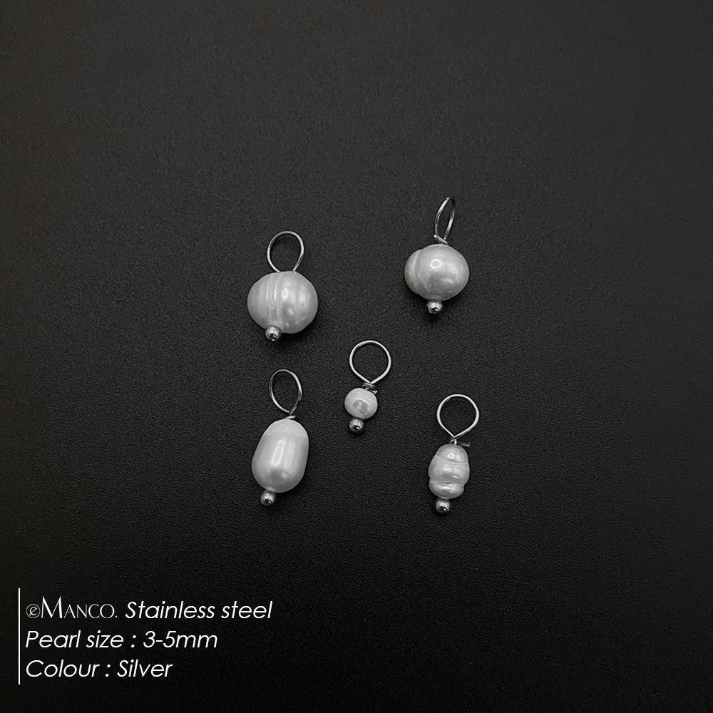 

eManco Stainless Steel Personalized Fashion Jewelry DIY Freshwater Pearl Pendant Women s Accessories Factory Outlet