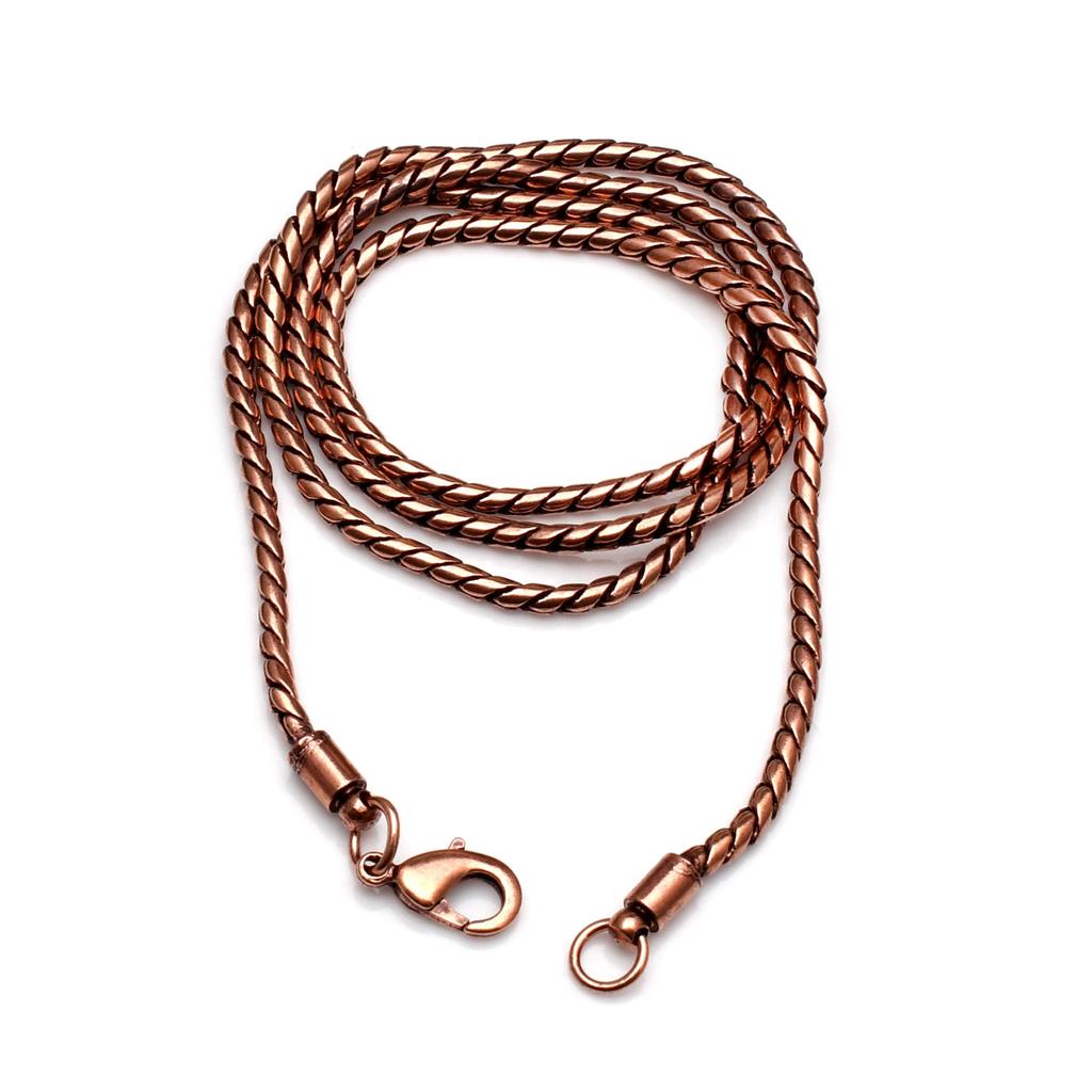 Copper Snake Chain Oxidized Copper Chain Necklace Pure Copper Chain Solid Jewelry Chain Handmade Copper Chain Jewelry Gift For Her Mom