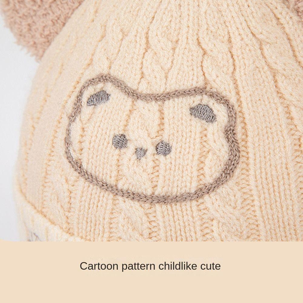 Winter Strick-Ohrenschützer Mütze Winddichte Ohrschützer Mütze Neue Haube Beanie für Baby
