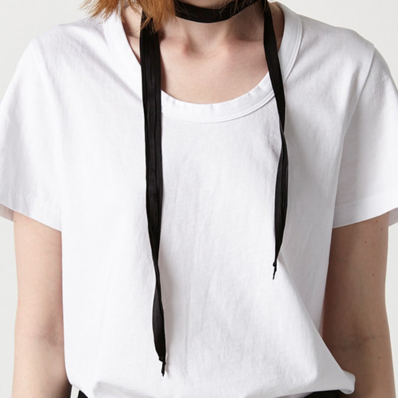 

EAN JO NARROW WRINKLE LONG SCARF IN SILK SATIN (black) BLACK - LONG