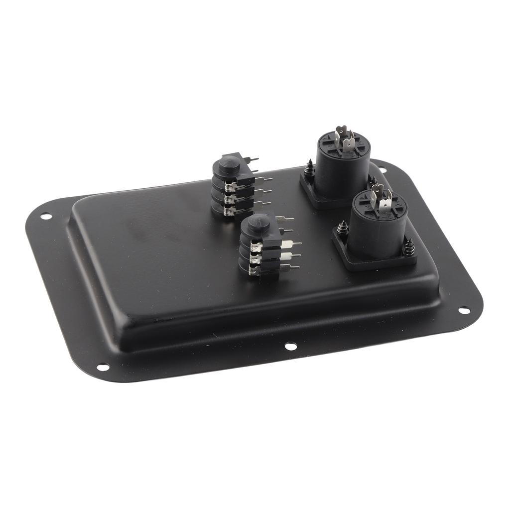 Junction Box 4 Core Socket Jack Plate Dual 6.35 Plug Speaker Junction Box for Stage Sound and Recording Studio
