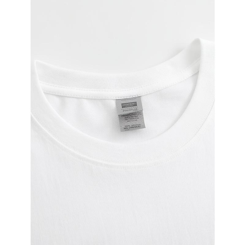 European Size Valentine Day Dinosaur Heart White Women'S Short-Sleeved Crew Neck T-Shirt | Printed Top, Holiday Clothing