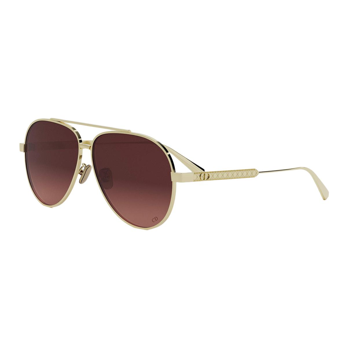 

Dior Logo Metal Pilot Sunglasses Unisex sunglasses Gold A1UB0F2 F,Gold
