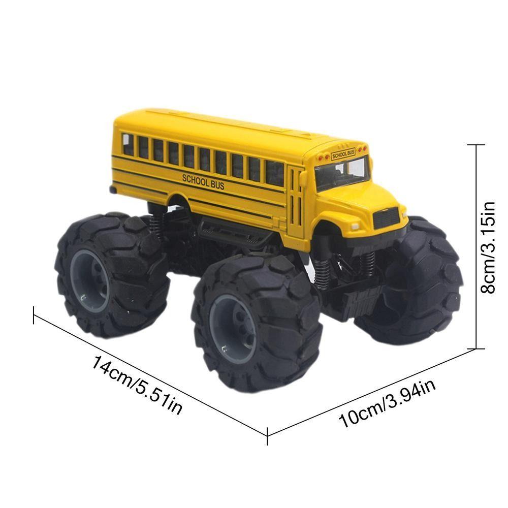 Simulation Pull Back Car Toy Die Cast Metal School Bus Vehicles Toys School Bus Model  Boys Girls