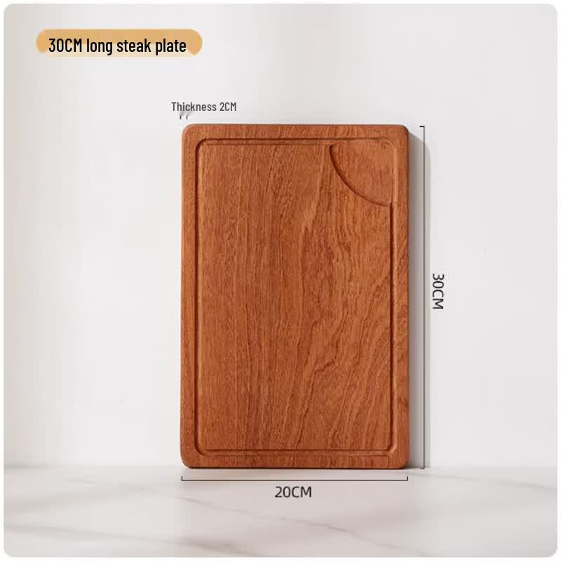 Ebony Wood Serving Tray for Steak & Pizza