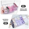 Acrylic Eyelash Tool Storage Box Transparent Multi-Purpose Eyelash Extension Tweezer Case With Lid Large Capacity