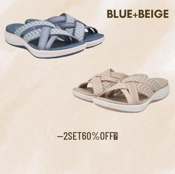2023 Summer Women's Fly-Knit Wedge Sandals: Plus Size Round Toe for European & American Markets
