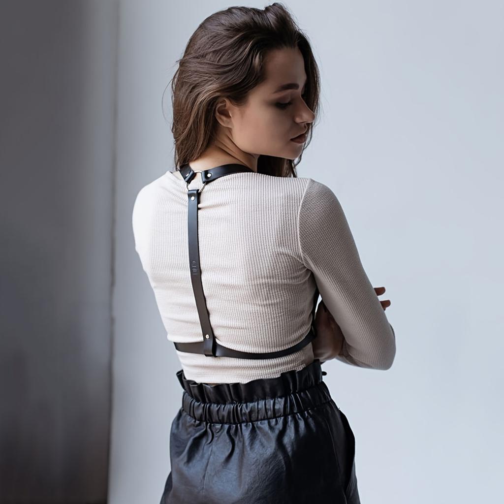 Fashion Harness Belt Body Harness Corset Leather Lingerie Suspenders for Women Gothic Fetish Clothing Harness Women Accessorie