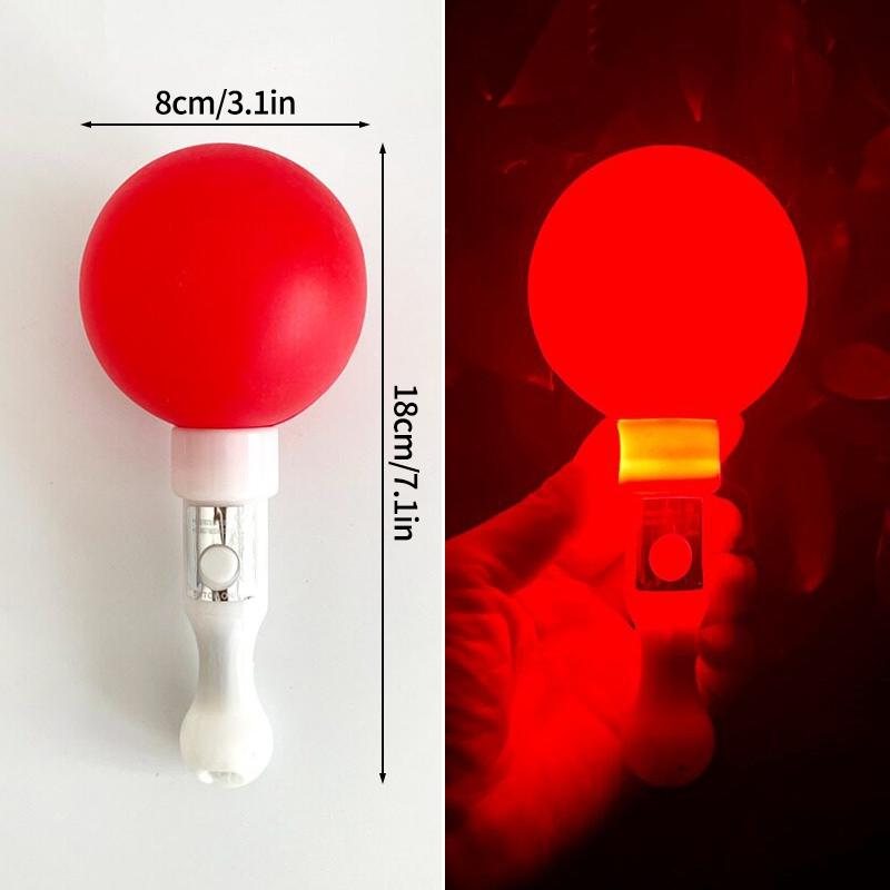 

Round Led Glowing Lightstick Luminous Sand Rattle For Concert Ktv Bar Cheering Atmosphere Props Flashing Light Sticks