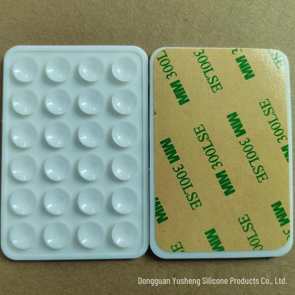 Square 24-Hole Thickened Silicone Phone Holder Suction Cup Sticker