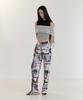 CURRENT Pleats Long Pants(Black/White)