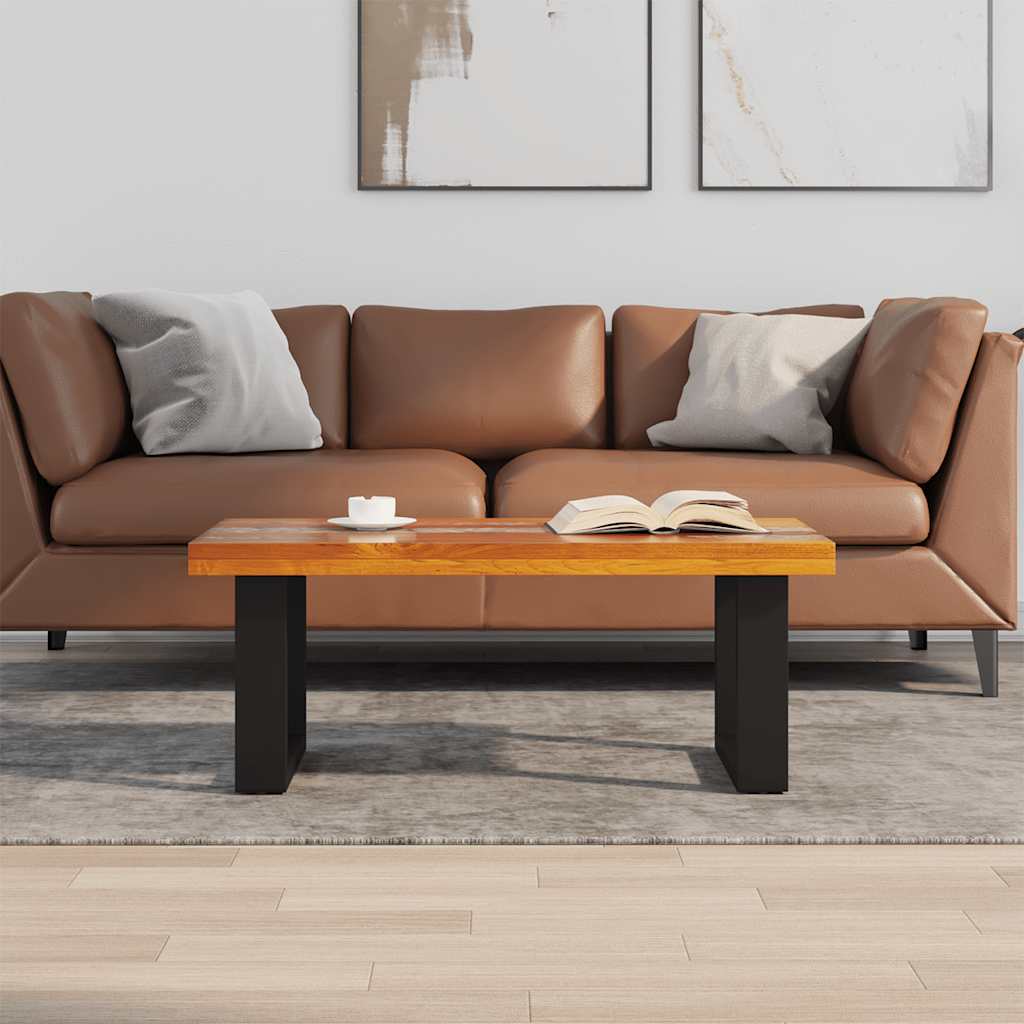 Teak Resin Coffee Table 100x50 cm