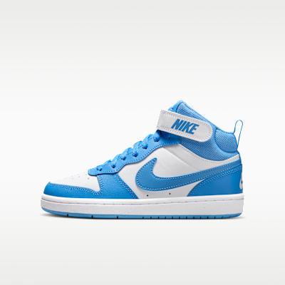 Nike Court Borough Mid 2 GS White Blue Beyond 37.5