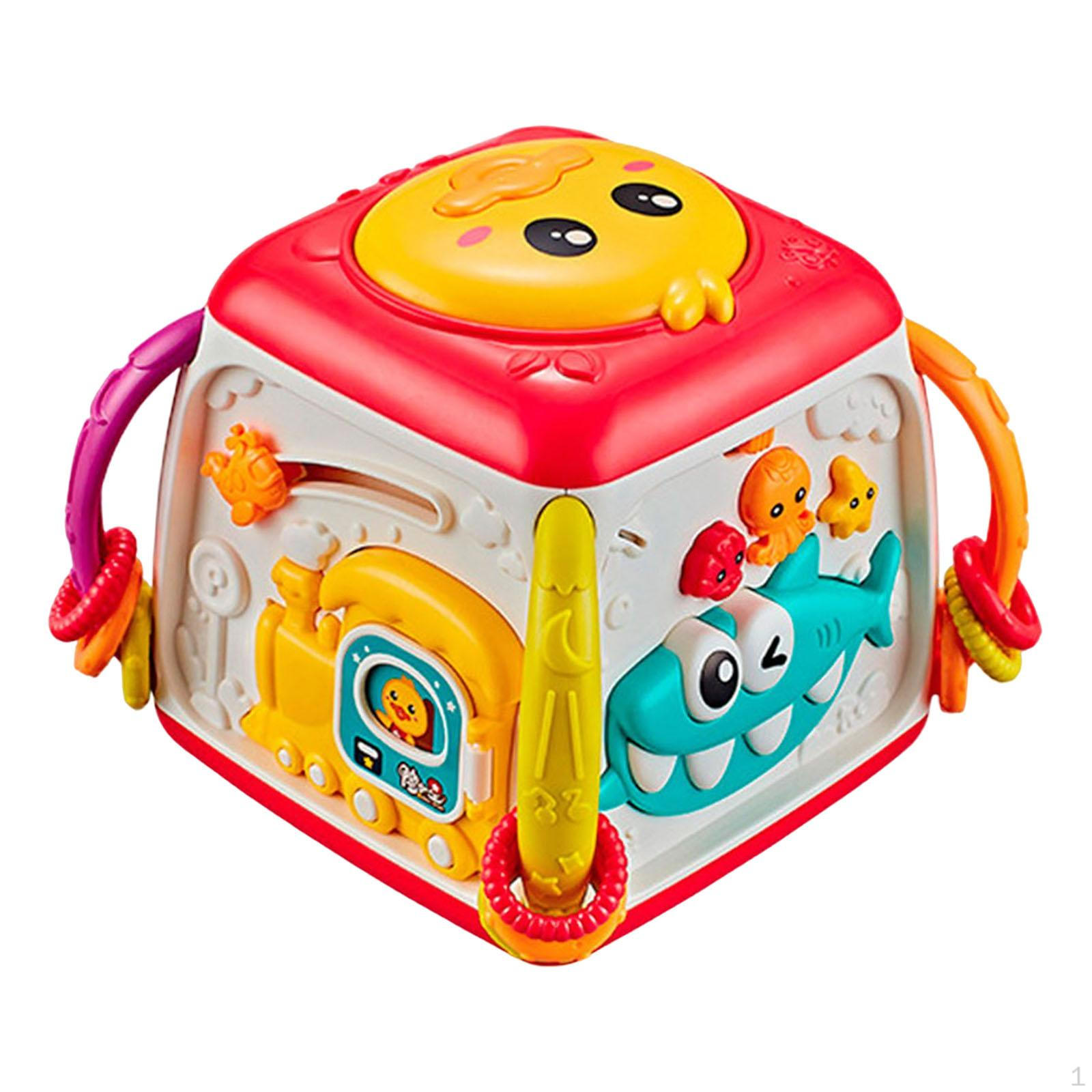 

Детская игровая пианино игрушка Раннее развитие Ручной барабан Образовательный центр Обучение для малышей красный