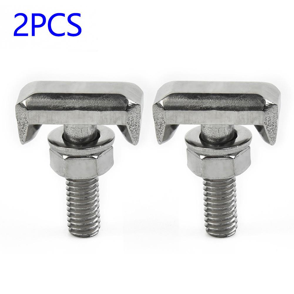 2 Pcs/set Universal Car Battery Cable WireTerminal Connectors Set T-Bolts #19116852 #6X0915138 #64740 Replacement Accessories