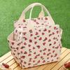 Printed Handheld Lunch Bag Insulated Lunch Box Portable Picnic Bag Outdoor Insulation Bag Reusable Leak-proof Large Refrigerated Bags