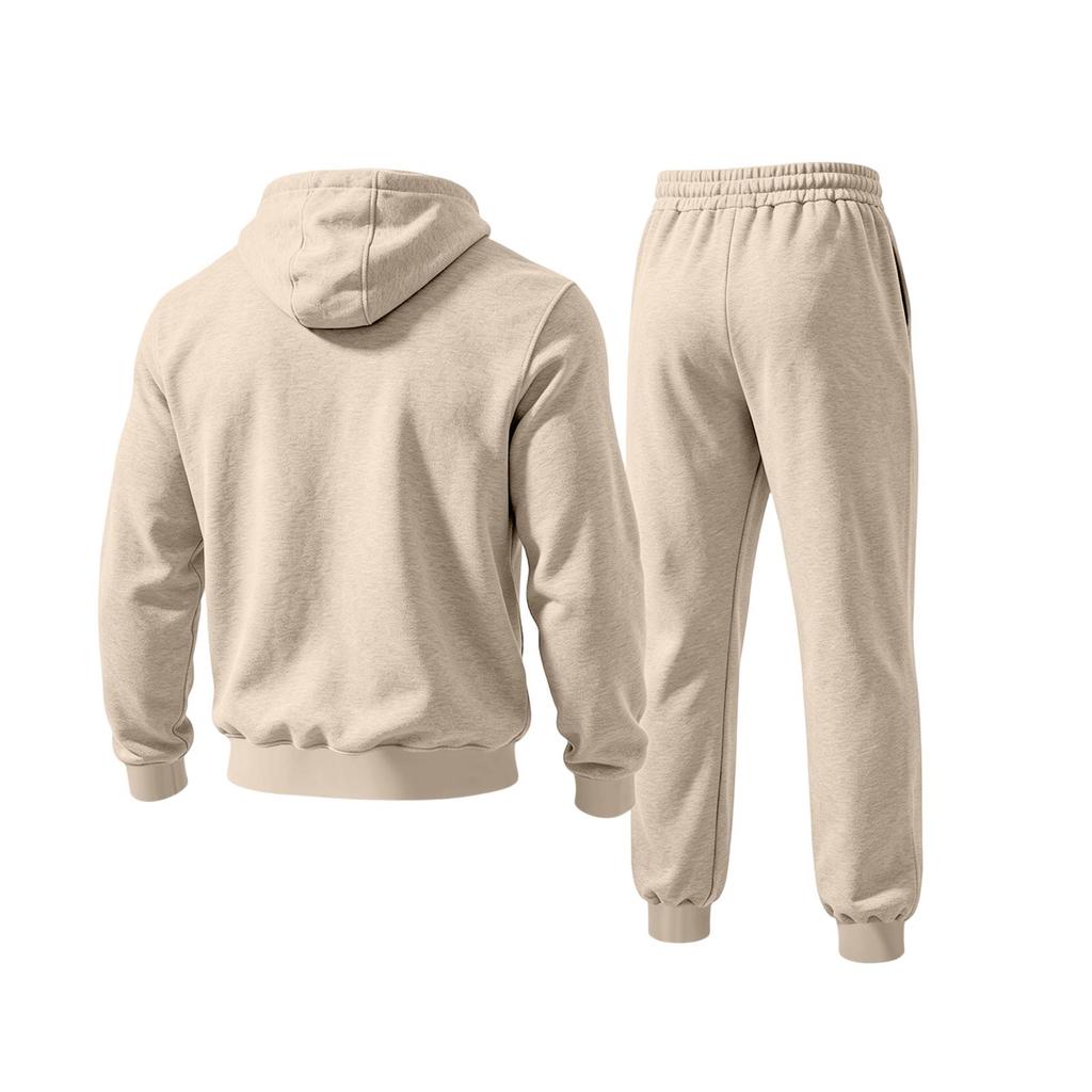 Kleurige Hoodie Set voor Mannen Casual Sweatshirt Outfit voor Lente en