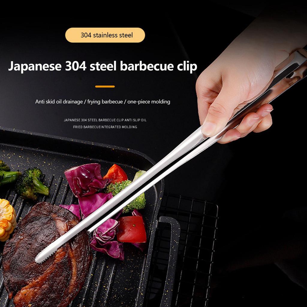 304 Edelstahl Multifunktionale Lebensmittelzange Lebensmittelzange Grillzange