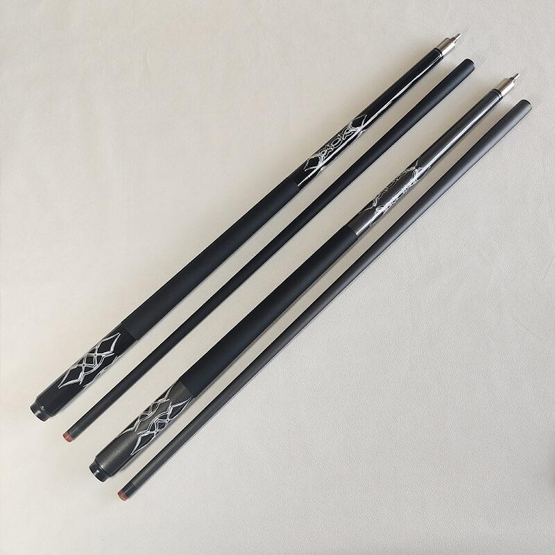 Carbon Fiber Billiard Cue Stick 13MM 9-Ball 1/2 Split Cue Stick147cm 19OZ Straight Non-Slip Sweat Absorption Pool Cue with Case and Freebies