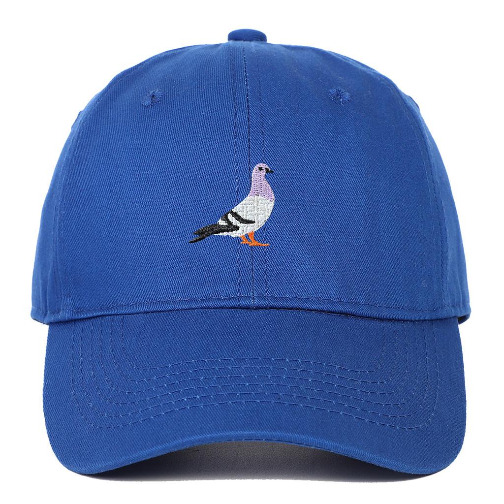 Pigeon Animal Pattern Cotton Baseball Hat With Curved Brim For Daily Use