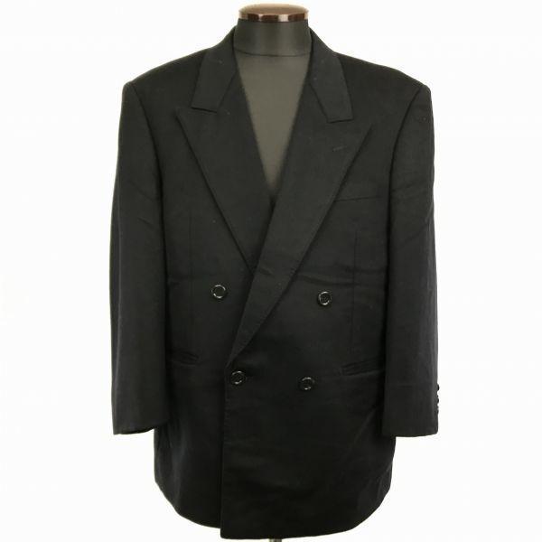 

MAGKAISER 100% Cashmere Double-Breasted Jacket/Men’s M/AB3/Black/Flap Pockets