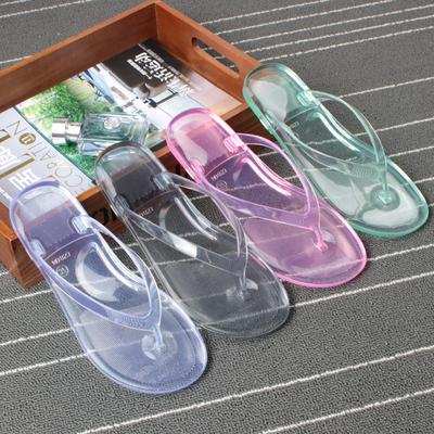 Fashion Women Summer Flip Flops Slippers Ladies Flat Transparent Jelly Shoes Female Fashion Clip Toe Outdoor Thong Beach Shoe