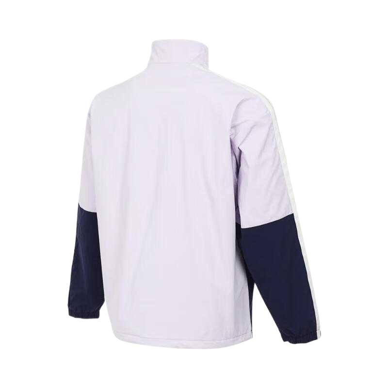 Adidas Striped Comfortable Soft Breathable Skin-Friendly Long Sleeve Jacket Unisex Jacket Purple KA9751