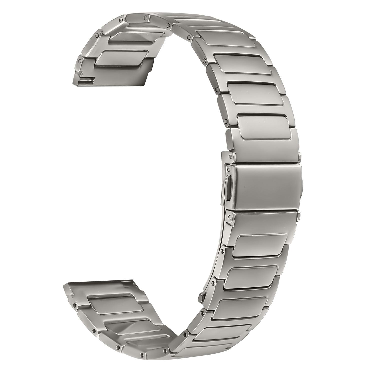 

For Huami Amazfit GTR 4 46mm Band Adjustable Titanium Color Stainless Steel Watch Strap As shown A