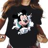 Oversized Unisex T Shirts Cartoon  Print Ladies Clothes Cute T Shirts Short Sleeve Tops Y2k Harajuku