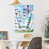 Peppa Pig Custom Your Name Wall Decor Tapestry Art For Pet Memorial Birthdaywedding Party Backdrop Family Gift