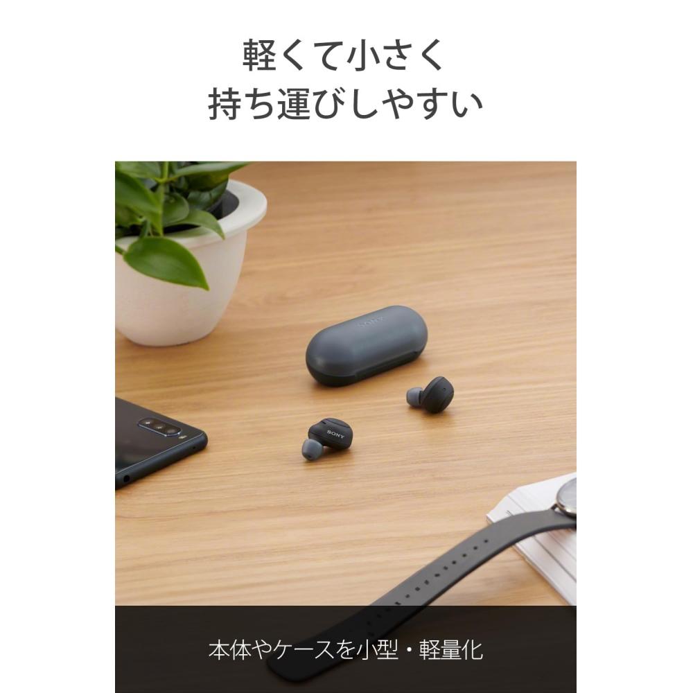 Sony (SONY) Completely Wireless Earphones WF-C500: Lightweight and Small 5.4gHigh Precision Call qualityEasy pairingIPX4 Drip-proof performanceBlack W