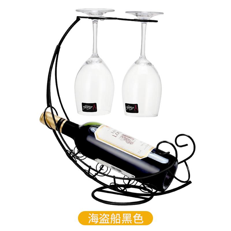 Tabletop Metal Wine Bottle Rack Elevated Vertical Countertop Wine Glass Display Organizer, Holds 1 Bottle 2 Glasses