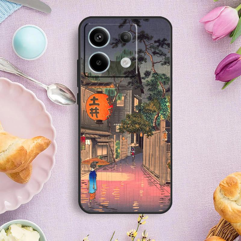 Ukiyo-e Japanese Art Case For Redmi Note 13 Pro Plus Note 12 9 10 11 Pro 9S 10S 11S 12S Redmi 12 10 C 13C Cover
