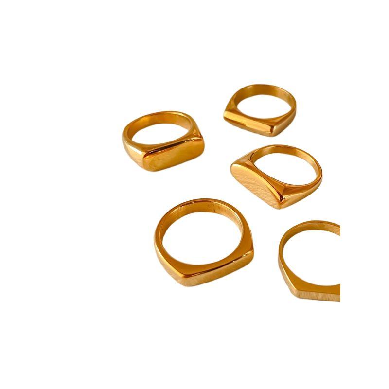 Emanco European and American Ins-Style Internet Celebrity New Stainless Steel Ring, Fashionable Niche Design, Versatile Open Ring, Direct Sales