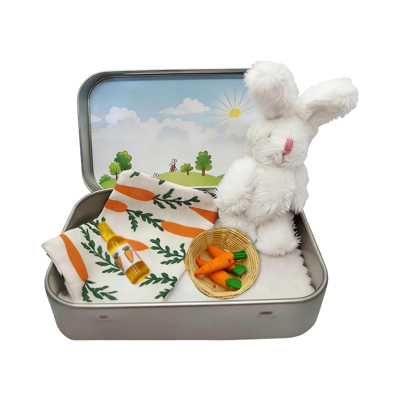 

Plush Pocket Tin Box Toy — An Excellent Gift Choice One Size білий