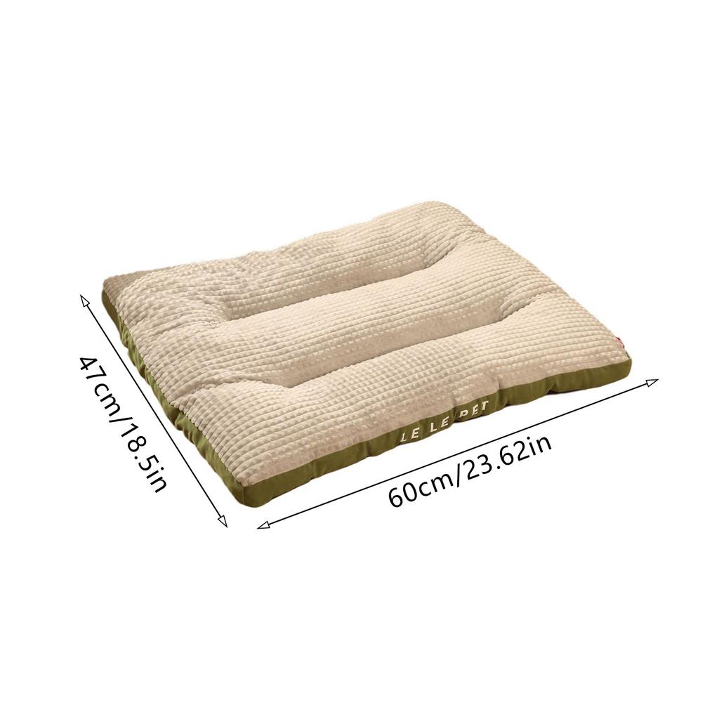 Dog Bed Flannel Materialwarm Pet Mat Washable Pp Cotton Filling Pet Bed Four Seasons Use For Large Medium Dogs Sleeping Mat