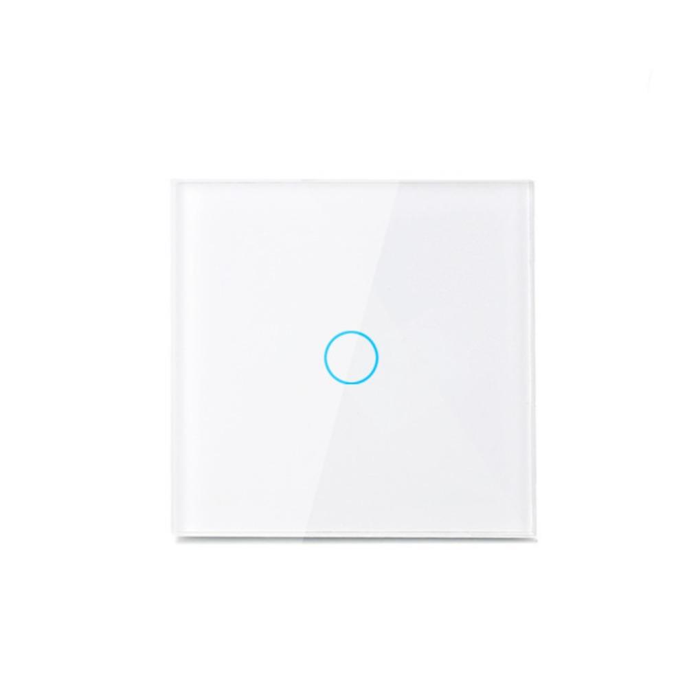 

Crystal Glass Panel LED Light Switch EU Plug AC100-240V Wall Light Switch Fire-Resistant 1/2/3 Gang Touch Switch Home Lighting