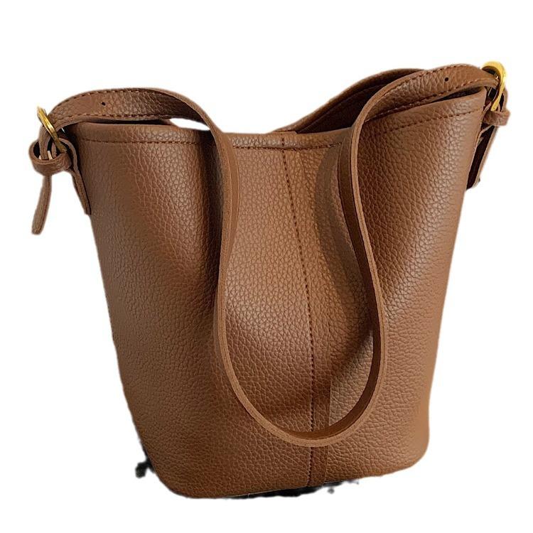 Bag Handbag Women's 2025 New Super Fire Summer Crossbody Bucket Bag Fashion Commuter Shoulder Underarm Bag