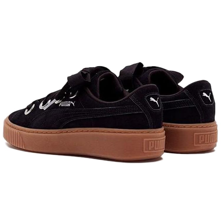 Puma Platform Kiss Suede 'Black' Women's 366461-01