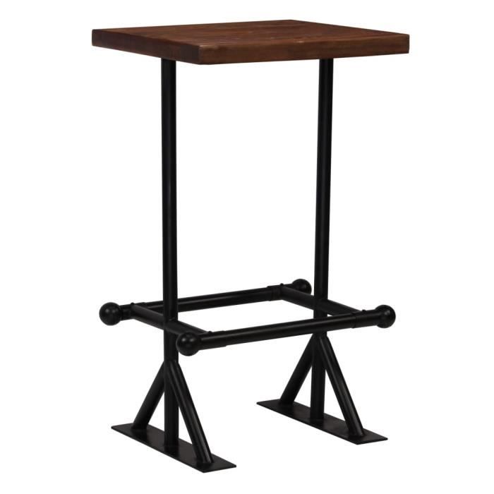 VidaXL Mobilier de bar 3 pcs Bois de récupération massif