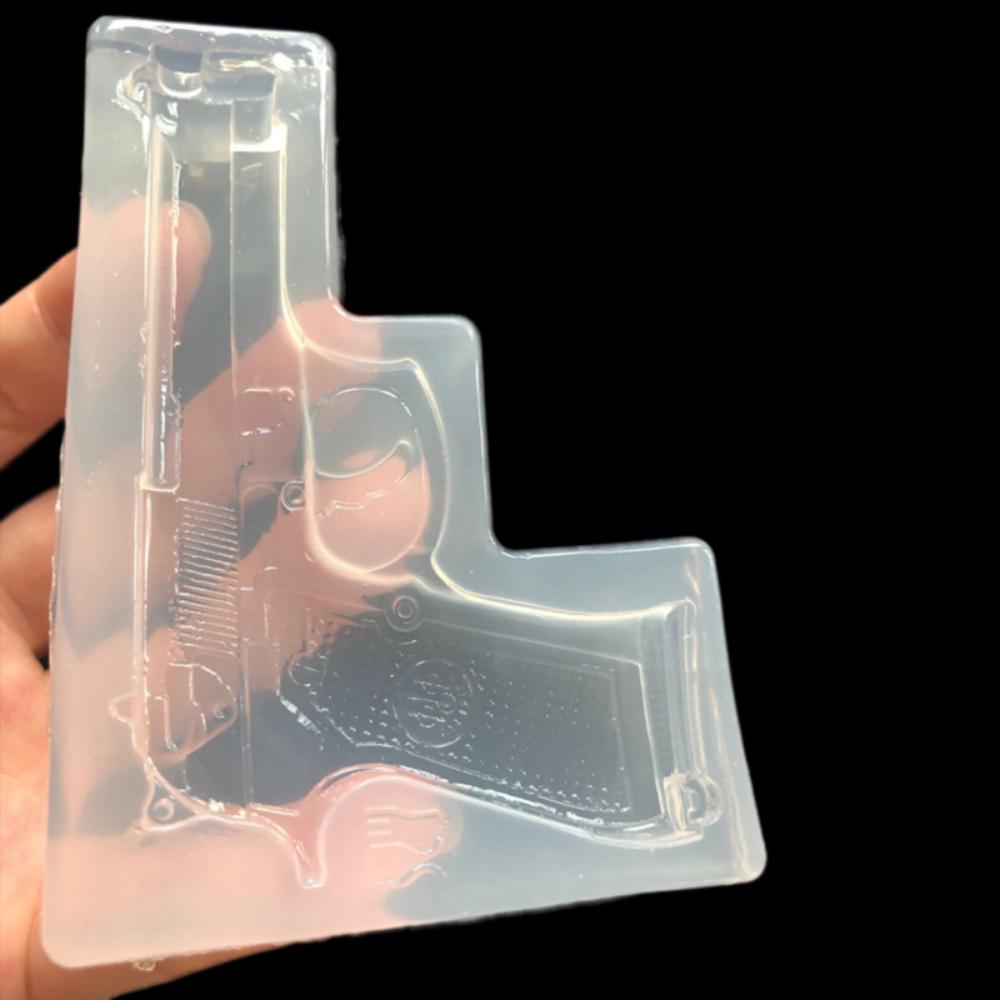 Mirror Diy Crystal Dripping Glue Mold Ornament Pistol Pendant Ornament Pendant Silicone Mold