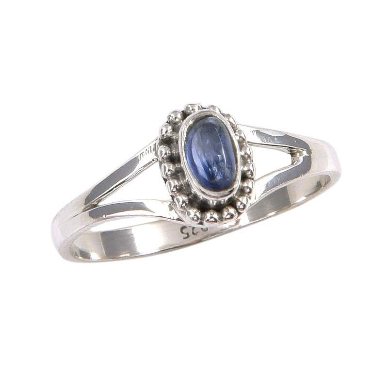 Natural Kyanite Gemstone Handmade 925 Sterling Silver Jewelry Ring Size 8 Y4n87