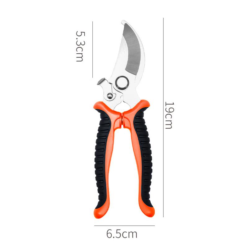 

Stainless Steel Garden Pruner Spring Assisted Sharp Blade Non-slip Green Black Grip Flower Branch Cutting Gardening Tool
