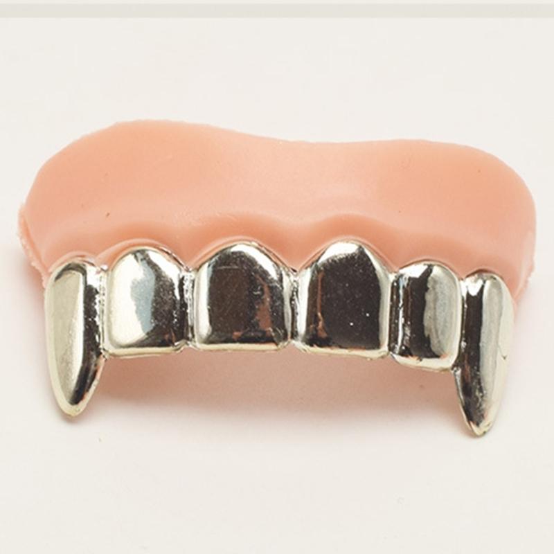 8/10/12Pcs Halloween Teeth  for Cosplay Party, Funny Gag Teeth Halloween Dentures Set for Adult Halloween Masquerade