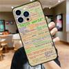 Programming Languages Case For iPhone 17 16 14 13 12 11 15 Pro Max Mini Plus 16e 17 Air Bumper Cover Accessories