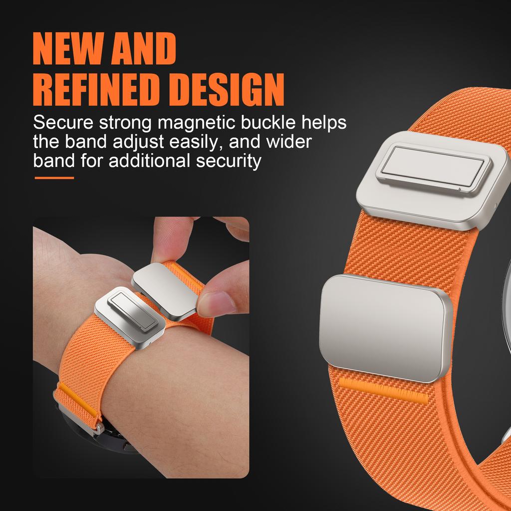 Band For Amazfit GTS 4/2/2e/3/GTS2 Mini/GTR/4/3/Pro/GTR2/stratos Magnetic Nylon Bracelet Amazfit bip 5 6 20mm/22mm Watch straps