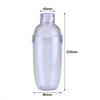 Three-piece Structure Cocktail Shaker Plastic Bar Cup Saving Space Shaking Vessel  Household