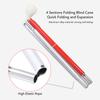 Walking Blind Stick Foldable Secure and Non Slip Convertible Tip Electronic Blind Cane 2m Voice Broadcast for Outdoor Use